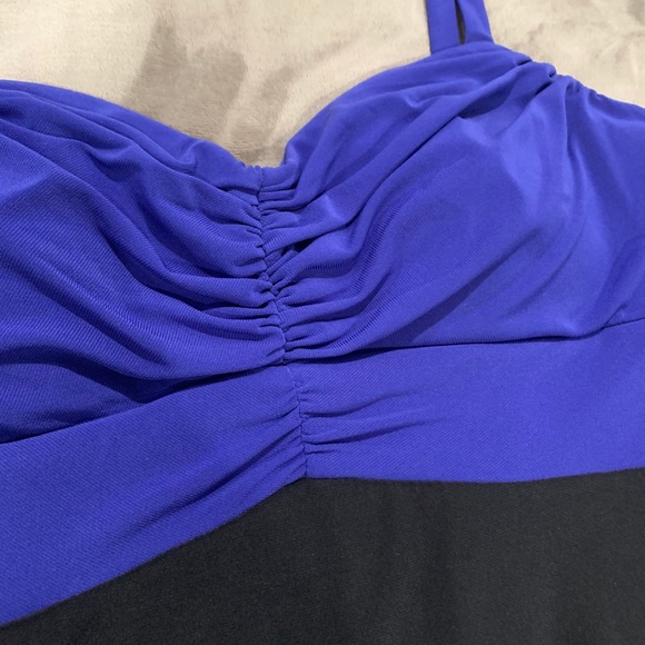 Onyx Nite color block strapless dress size 4 - Picture 3 of 7
